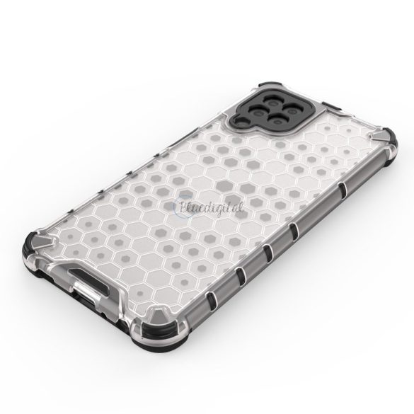 Honeycomb tok Páncéltelefontok a TPU Bumper Samsung Galaxy A22 4G átlátszóságához