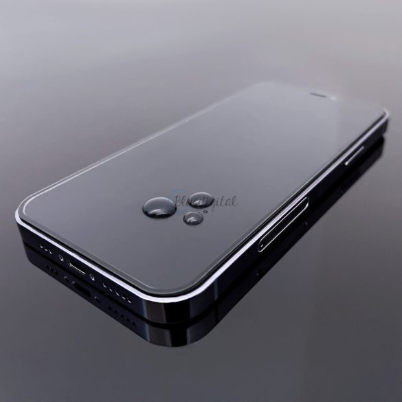 Wozinsky 2x edzett üveg teljes felületen ragasztós szuper kemény képernyővédő teljes fedett keretes tokbarát iPhone 13 Pro / iPhone 13 fekete