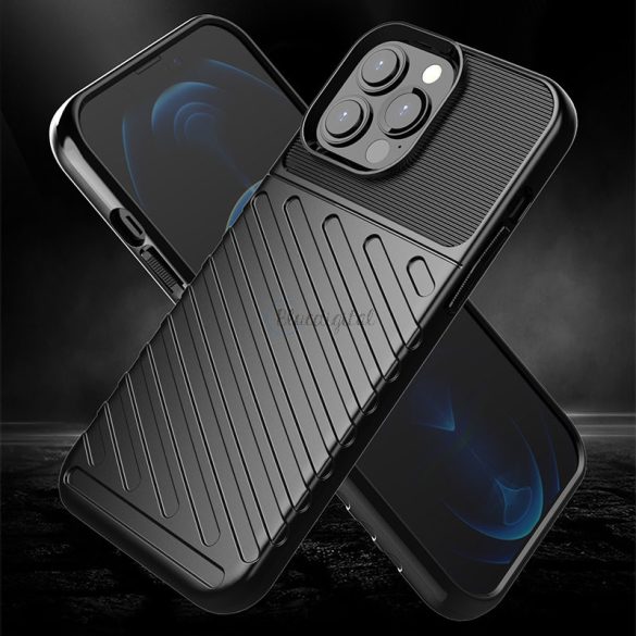 Thunder tok Flexible Tough ütésálló tok TPU tok iPhone 13 Pro MAX zöld