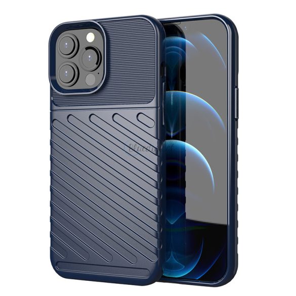 Thunder tok Flexible Tough ütésálló tok TPU tok iPhone 13 Pro MAX Blue