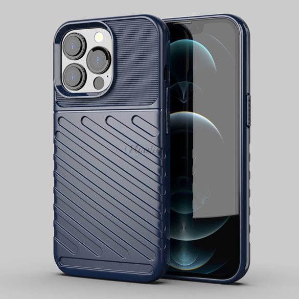 Thunder tok Flexible Tough ütésálló tok TPU tok iPhone 13 Pro Blue