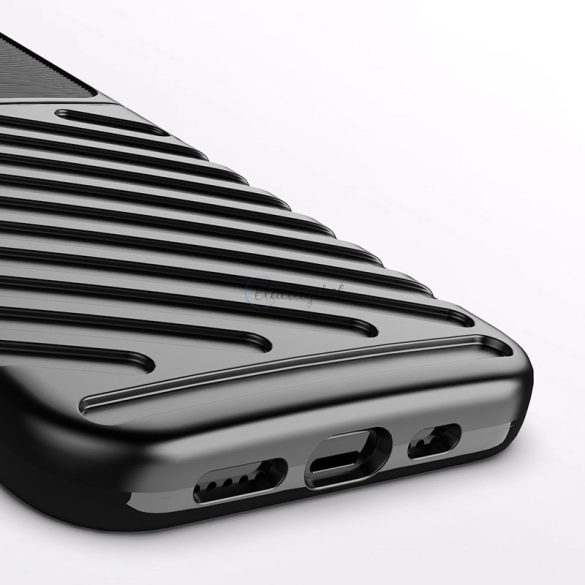 Thunder tok Flexible Tough ütésálló tok TPU tok iPhone 13 Pro fekete