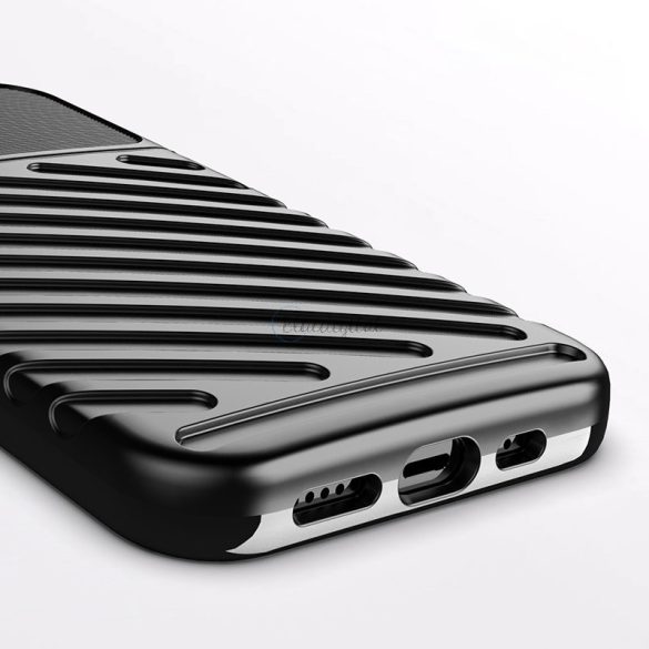 Thunder tok Flexible Tough ütésálló tok TPU tok iPhone 13 fekete