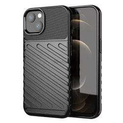   Thunder tok Flexible Tough ütésálló tok TPU tok iPhone 13 Mini fekete