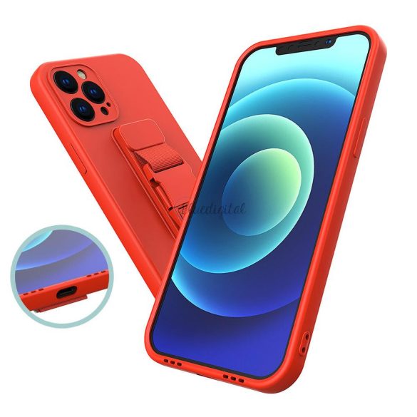 Kötél tok gél TPU légzsák telefontok iPhone 11 Pro Red