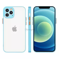   Milky tok szilikon rugalmas áttetsző tok Samsung Galaxy A42 5G kék