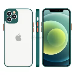   Milky tok szilikon rugalmas áttetsző tok Samsung Galaxy A42 5G Sötétzöld