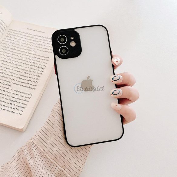 Milky tok szilikon rugalmas áttetsző tok Samsung Galaxy S21 ultra 5g fekete