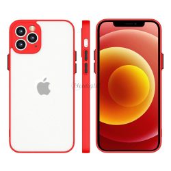   Milky tok szilikon rugalmas áttetsző tok Xiaomi Redmi Note 10 / Redmi Note 10S piros