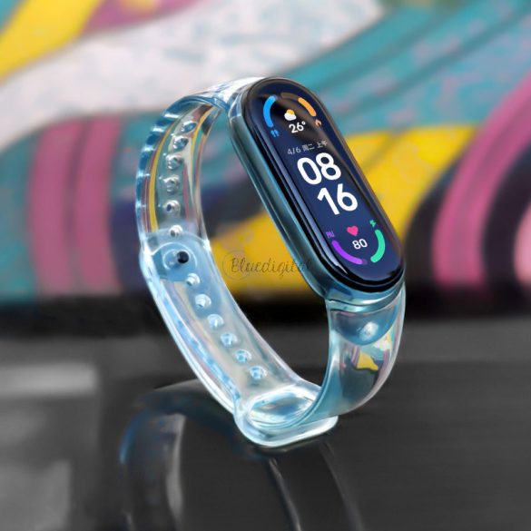 csereszíj xiaomi Mi Band 6/5 kék tok