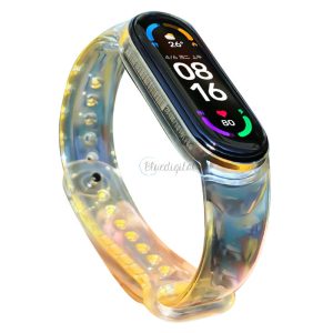 csereszíj xiaomi Mi Band 6/5 sárga tok