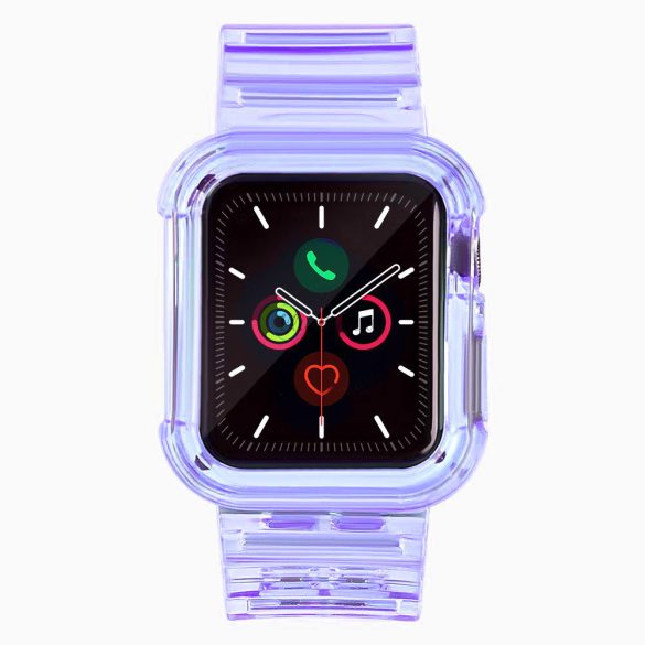 Strap Light Set csereszíj Apple Watch 6 44mm / Watch 5 44mm / Watch 4 44mm / Watch SE 44mm lila