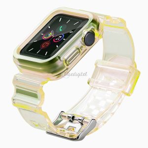 Strap Light Set csereszíj Apple Watch 6 44mm / Watch 5 44mm / Watch 4 44mm / Watch SE 44mm sárga