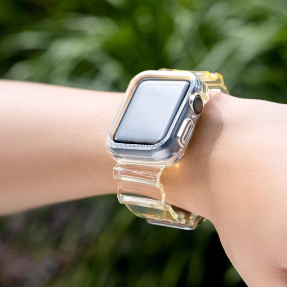 Strap Light Set csereszíj Apple Watch 6 44mm / Watch 5 44mm / Watch 4 44mm / Watch SE 44mm sárga
