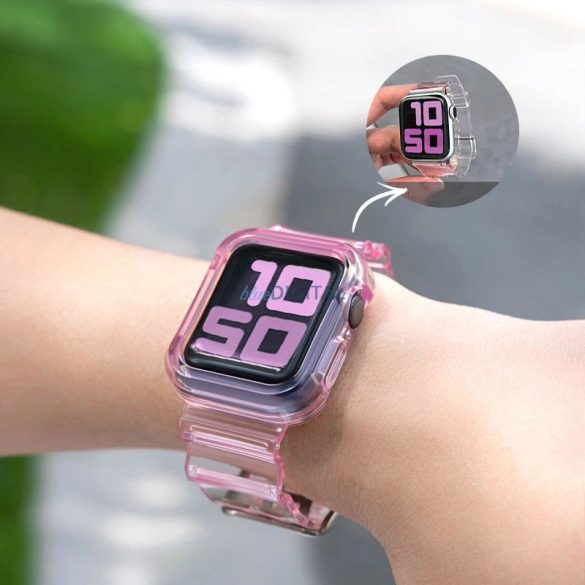 Szilikon szíj Apple Watch 40mm - Sárga