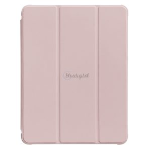 Állvány Tablet tok Smart tok az iPad Pro 12.9 2021 kitámasztó funkcióval rózsaszín