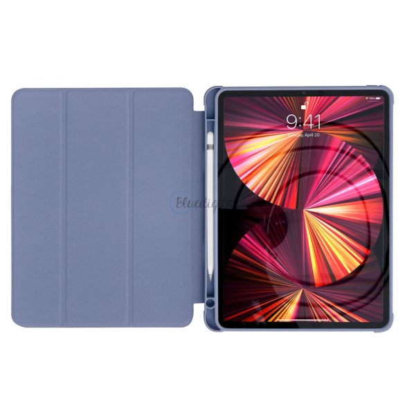 Állvány Tablet tok Smart tok az iPad Pro 11 39 2021 kitámasztó funkcióval kék