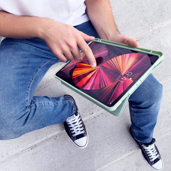 Állvány Tablet tok Smart tok az iPad Pro 11 39 2021 kitámasztó funkcióval kék