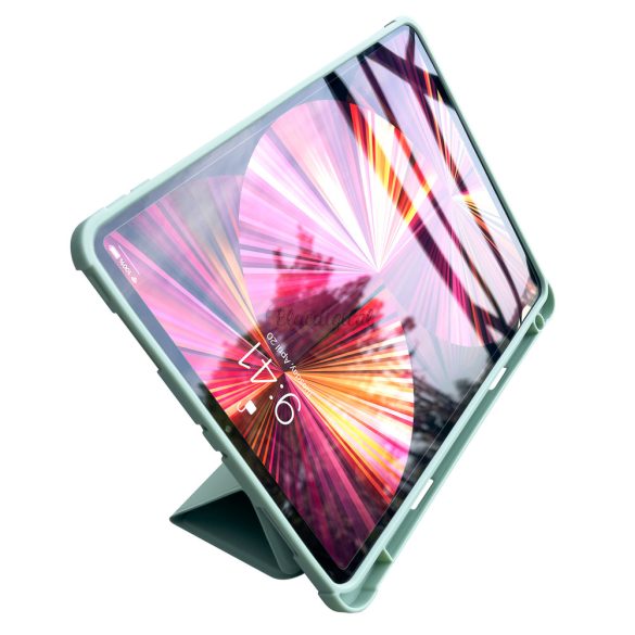 Állvány Tablet tok Smart tok iPad Air 2020/2022 kitámasztó funkcióval zöld