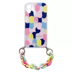   Rugalmas szilikon telefontok színes lánccal iPhone 13 mini multicolour (1)