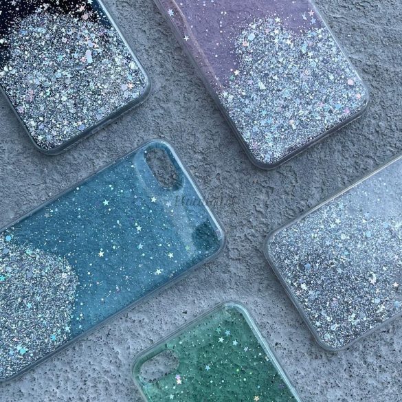 Star Glitter ragyogó telefontok iPhone 13 Pro fekete