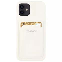   Szilikon tok bankkártyatartóval Samsung Galaxy A42 5G fehér