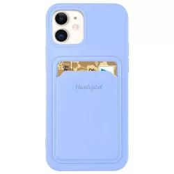 Szilikon tok bankkártyatartóval Samsung Galaxy A42 5G lila