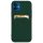 Szilikon tok bankkártyatartóval Samsung Galaxy S21 + 5G (S21 Plus 5G) sötétzöld