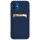 Szilikon tok bankkártyatartóval Samsung Galaxy S21 Ultra 5G tengerészkék