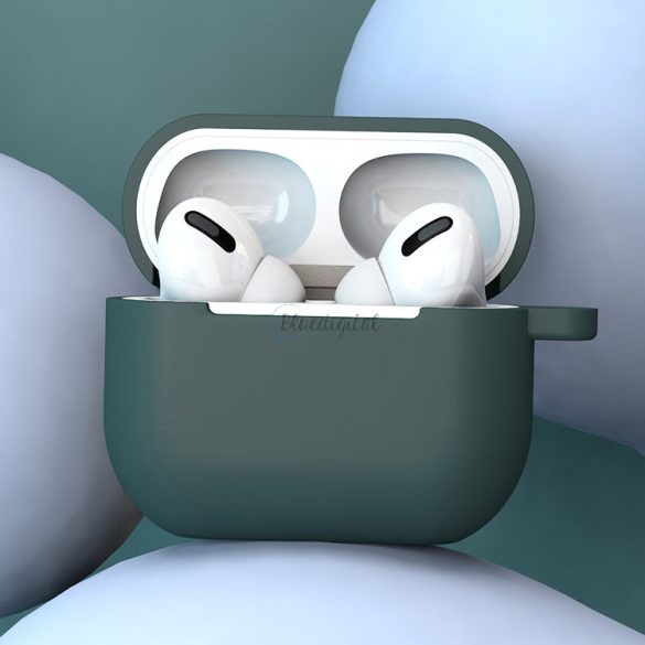 Apple AirPods 3 puha szilikon fülhallgatók tok karabinerrel rózsaszín (tok D)