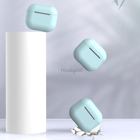 Apple Airpods 3 lágy szilikon fülhallgató tok sötétkék (C tok)