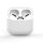 Case AirPods 3 szilikon puha tokú fejhallgató fehér (C tok) Case AirPods 3 szilikon puha tokú fejhallgató fehér (C tok)
