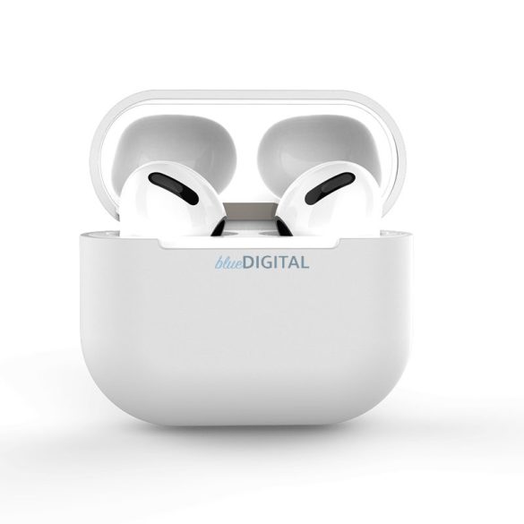 Case AirPods 3 szilikon puha tokú fejhallgató fehér (C tok)