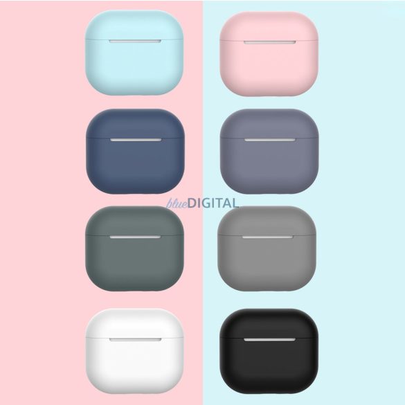 Case AirPods 3 szilikon puha tokú fejhallgató fehér (C tok)