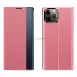   SLEEP tok flipes kihajtható tok Smart Window iPhone 13 Pro max Pink