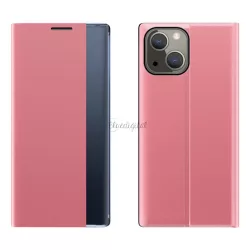   SLEEP tok flipes kihajtható tok Smart Window iPhone 13 mini rózsaszín