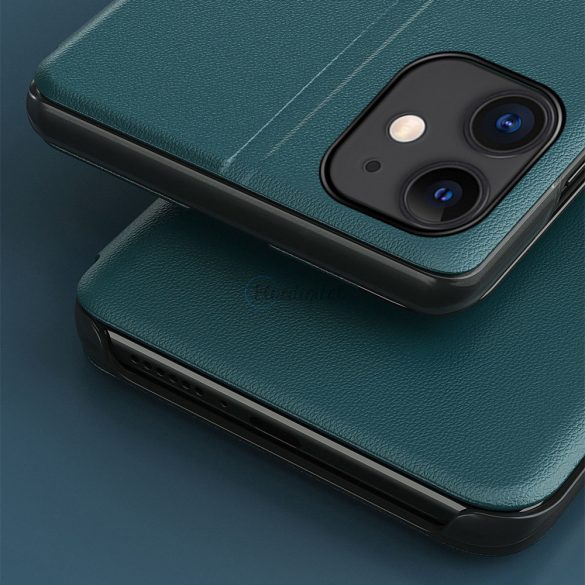 Eco Leather View tok Elegáns flipes kihajtható tok Type tok iPhone 13 Pro MAX narancssárga