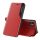 Eco Leather View tok Elegáns flipes kihajtható tok Type tok Korckstand iPhone 13 Pro Max Red