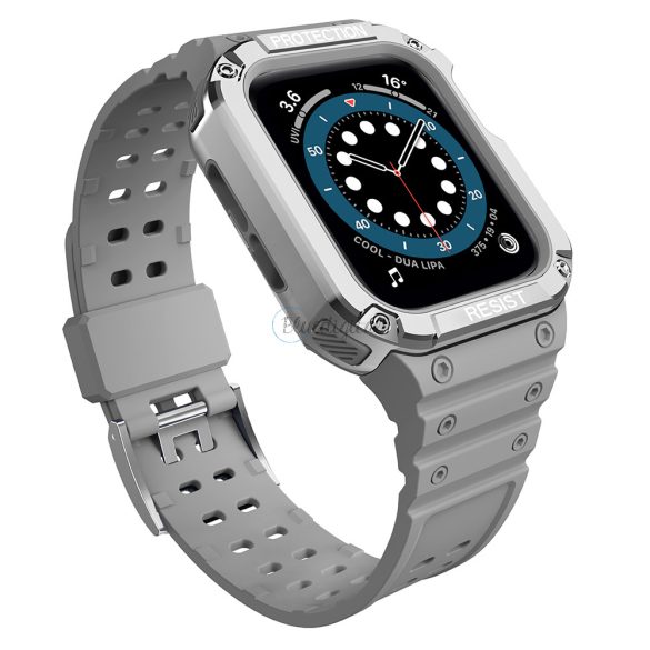 Csereszíj Apple Watch 2/3/4/5/6/7/SE (42/44/45mm) szürke