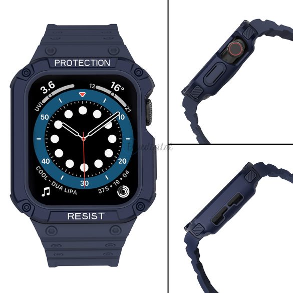 Protect okosóra szíj Watch 7/6/5/4/3/2 / SE (45/44 / 42mm) Blue tok