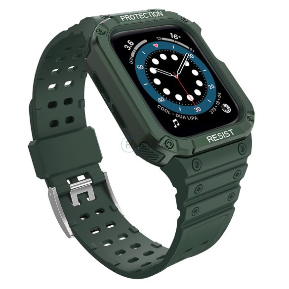 Csereszíj Apple Watch 2/3/4/5/6/7/SE (42/44/45mm) zöld