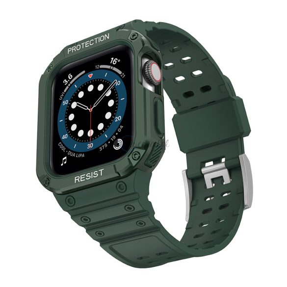 Csereszíj Apple Watch 2/3/4/5/6/7/SE (42/44/45mm) zöld