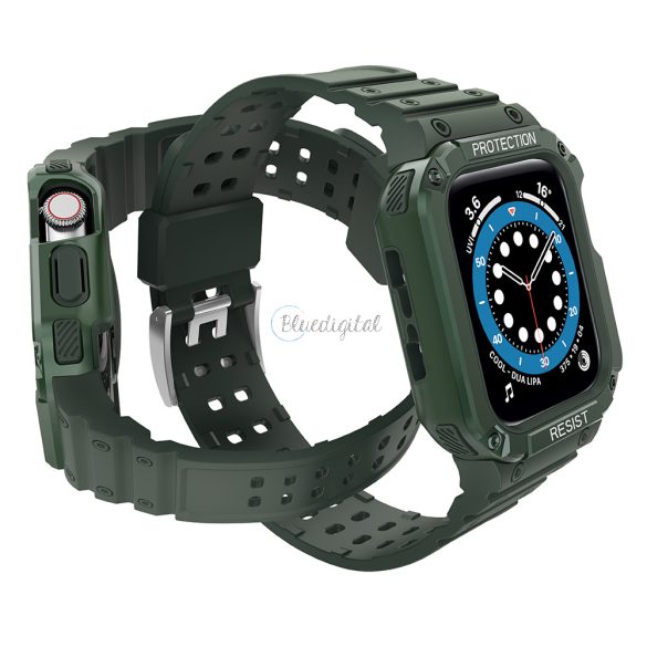 Csereszíj Apple Watch 2/3/4/5/6/7/SE (42/44/45mm) zöld