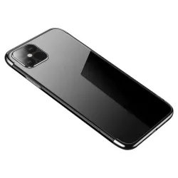   Clear Color tok iPhone 13 Pro - átlátszó fekete szegéllyel