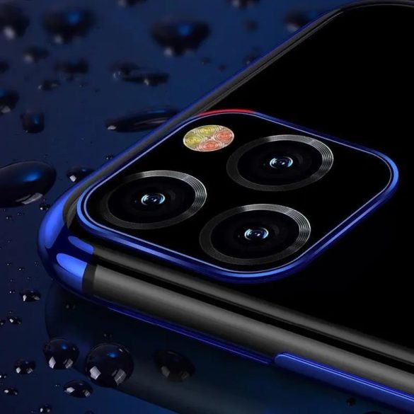 Clear Color tok iPhone 13 Pro - átlátszó fekete szegéllyel