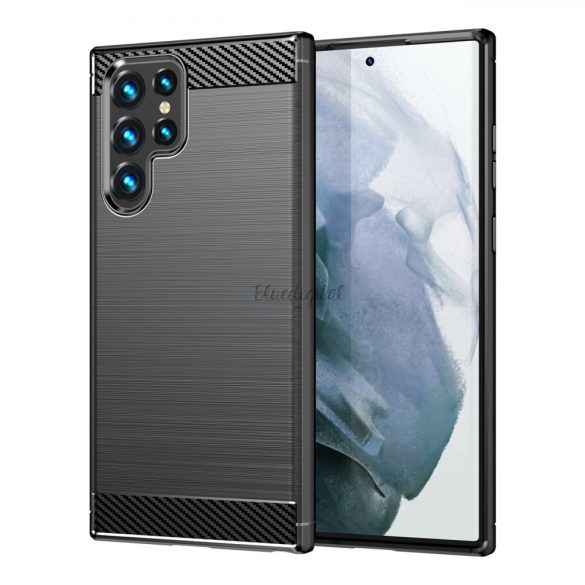 Carbon tok Flexible tok Samsung Galaxy S22 Ultra fekete