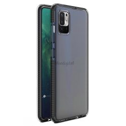   Spring Case tok Xiaomi Redmi Note 10 5G / Poco M3 Pro átlátszó fekete kerettel