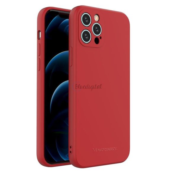 Wozinsky színes tok szilikon rugalmas tartós tok iPhone 13 mini piros