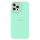 Eco tok iPhone 12 Mini Silicone tok Telefon tok menta