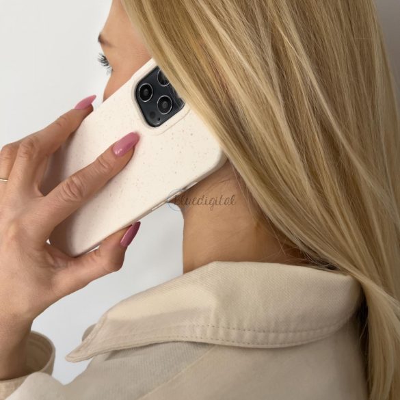 ECO tok iPhone 12 Mini Silicone telefontok Telefon tok Sárga